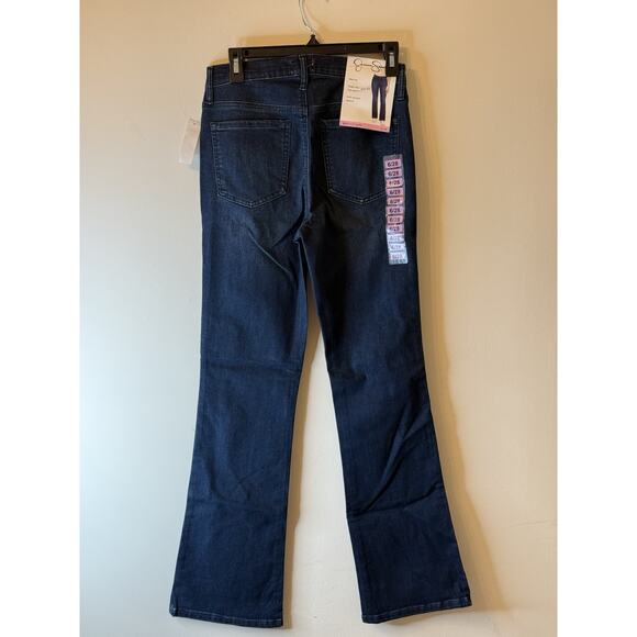 Jesica Simpson Low Rise Bootcut Women's size 6/28 Dark Wash Blue Denim Jeans - Picture 5 of 8